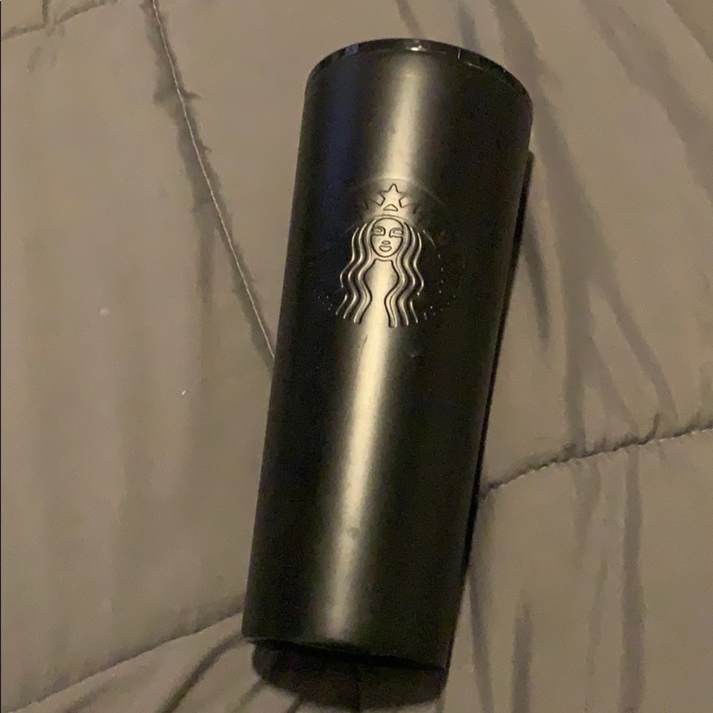Matte Black Starbucks Cup